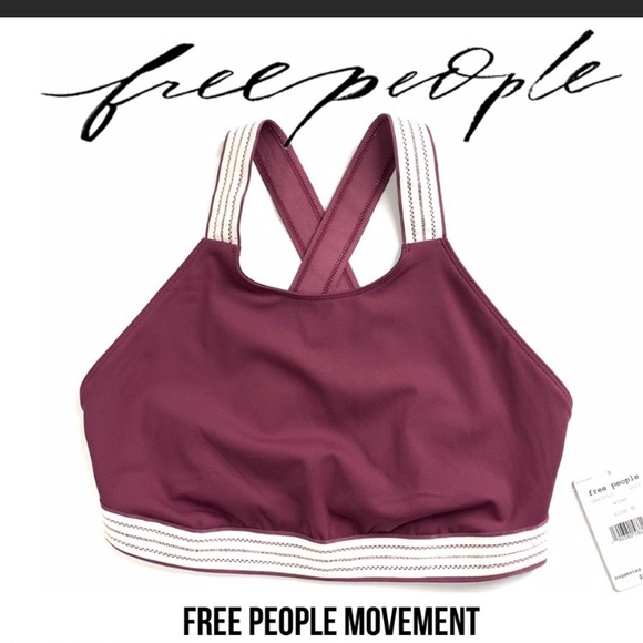 NWT Free People Movement Maroon Bra Size XS - Picture 1 of 4